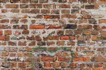 Red brick wall texture