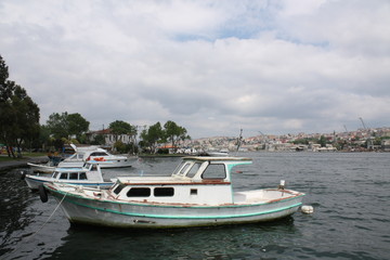 Fototapeta na wymiar Boats at harbour