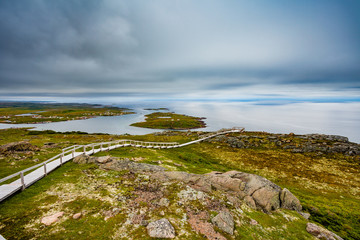 Fototapeta na wymiar Red Bay coastal Landscape Labrador Canada