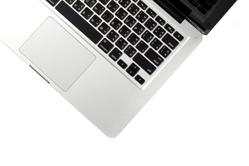 Isolated computer desktop keyboard  on white background