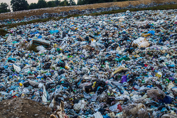 Kiev / Ukraine 15.September 2019 On photo Garbage landfill number 5