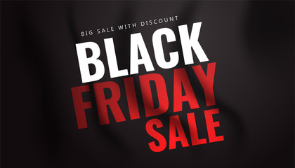 Obraz premium Black friday sale banner layout design