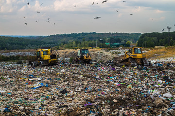 Kiev / Ukraine 15.September 2019 On photo Garbage landfill number 5 © Sergiy