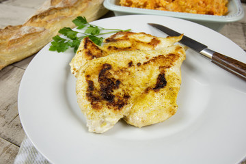 escalope de poulet grillée