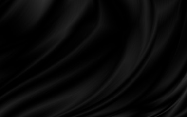 Black luxury fabric background with copy space