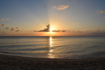 Fototapeta premium Wide Angle Sunset in Cozumel