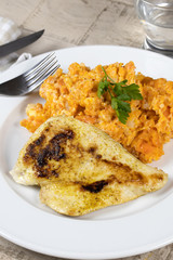escalope de poulet et purée
