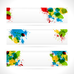 Set of Color web Banners. Web Design Elements.