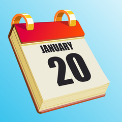January 20 on Red Calendar