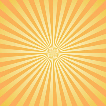 Simple yellow sun rays background