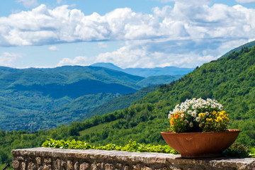 Beautiful Landscape seen from the Sanctuary of Greccio