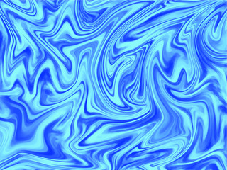 Abstract blue liquid fluid marble texture wallpaper background. Vector illustration. 