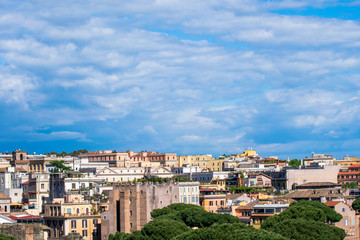 Fototapeta na wymiar Beautiful buildings from the lovely Rome, Italy