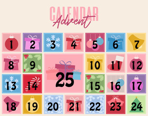 Christmas advent calendar