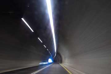 motion blurred road
