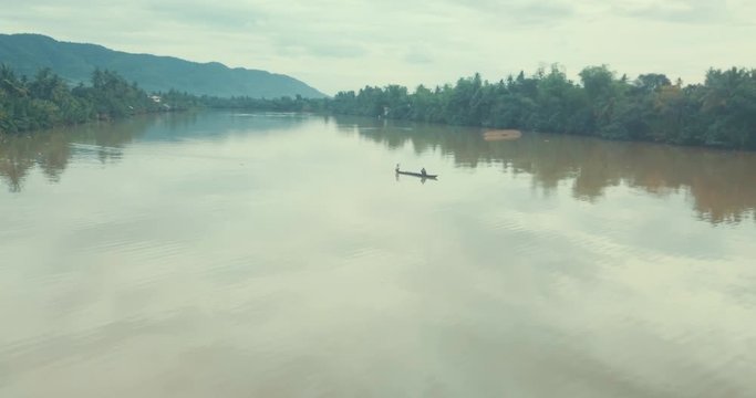 Aerial drone tour of Kampot and Kep in Cambodia