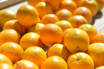 Valencia Orange Table Closeup