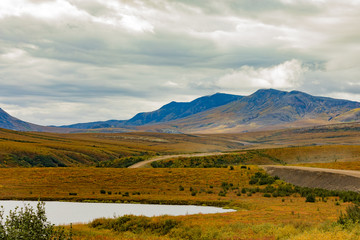 Dempster Highway in Richardson Mountains NWT Canada