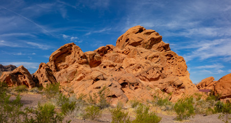 Beautiful landscape around Lake Mead National Recreation Area