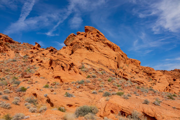 Beautiful landscape around Valley of Fire State Park