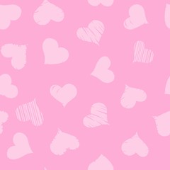 seamless pattern with hearts