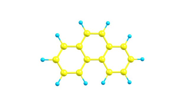 Rotating phenantrene molecular structure video