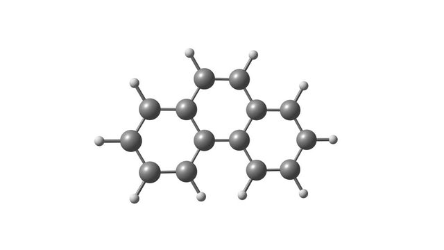 Rotating phenantrene molecular structure video