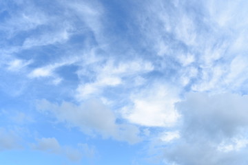 splendid cloudscape on a summer clear sky