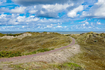 Weg auf Langeoog durch die Dünen