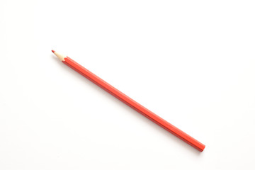 color pencils on a white background