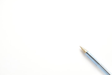 pen on a white background