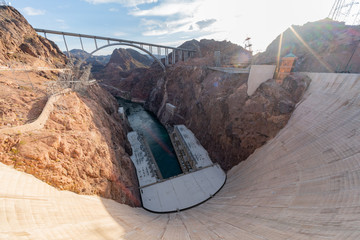 Afternoon view of the famous Hoover Dam