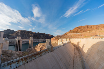 Afternoon view of the famous Hoover Dam