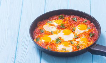 Traditional Israel food Shakshuka