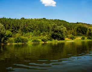 Fototapeta na wymiar Dniester river landscape