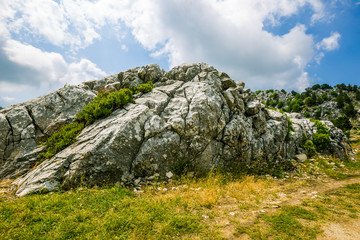 Rocks on hillside beautiful and lovely landscapes of Turkey mountain