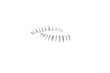 makeup false eye lashes on white background 