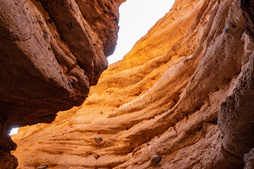 Hiking in the White Owl Canyon of Lake Mead National Recreation Area