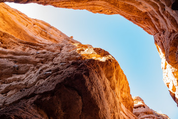 Hiking in the White Owl Canyon of Lake Mead National Recreation Area