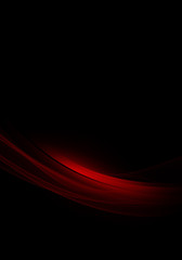Abstract background waves. Black and red abstract background
