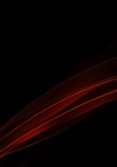Fototapeta premium Abstract background waves. Black and red abstract background