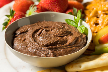 Homemade Chocolate Dessert Hummus Dip