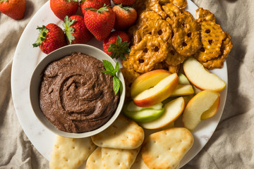 Homemade Chocolate Dessert Hummus Dip