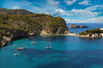 Puerto de San Miguel bay, Ibiza, Spain