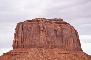 Fototapeta na wymiar Monument valley red rock only