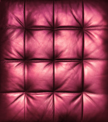 Fototapeta premium vintage quilted red leather background