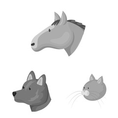 Vector illustration of countryside and homestead logo. Set of countryside and breeding vector icon for stock.