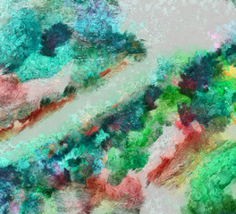 Fototapeta premium Art oil background, creative design pattern, painting brushstrokes texture, HD wallpaper, colorful splashes and textured artistic elements