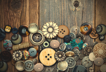 set of old buttons