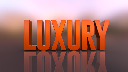 3d word banner made for advertising. 3d rendering - illustration